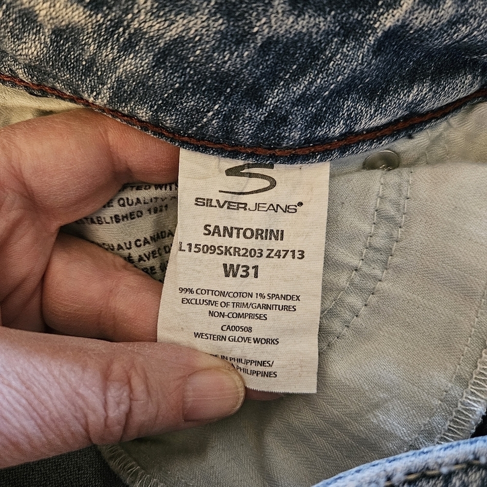 Silver Jeans Classic Blue StraightLeg Denim Size 31 - Picture 6 of 11